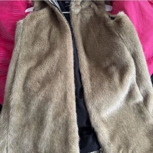 Zara Faux Fur Vest